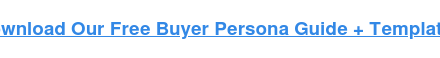 The definition of a buyer persona [in under 100 words]