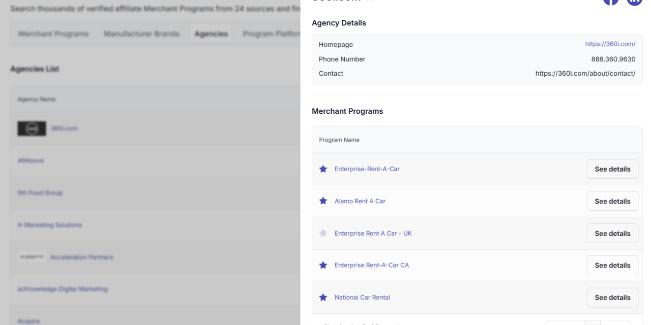 Affiliate Agency Directory: Find Affiliate Marketing Agencies & Programs