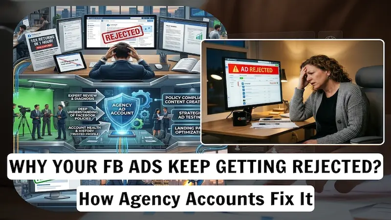 Why Your Facebook Ads Get Rejected – And How Agency Accounts Fix It